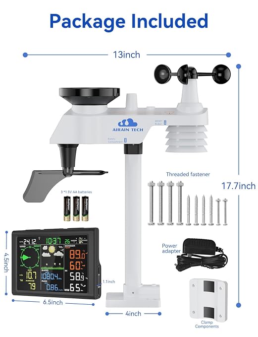 Wireless Weather Station with Outdoor Wireless Sensor, Radio Controlled Clock - Image 8