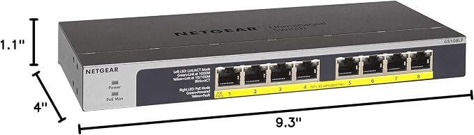 NETGEAR 8-Port Gigabit Ethernet Unmanaged PoE Switch - - Image 9