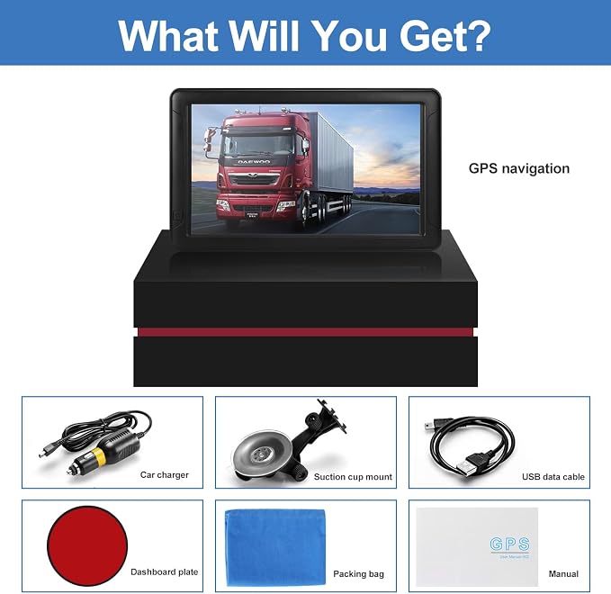 GPS Navigator for Car Truck RV, 9-inch High-Definition Touch Screen,2025 Maps - Image 7