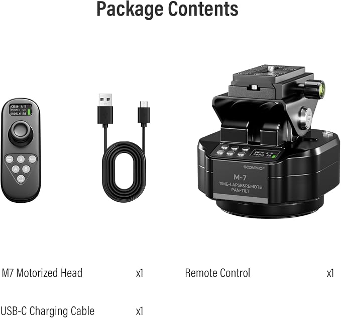 Soonpho M7 Time-Lapse Motorized Tripod Head - Image 8