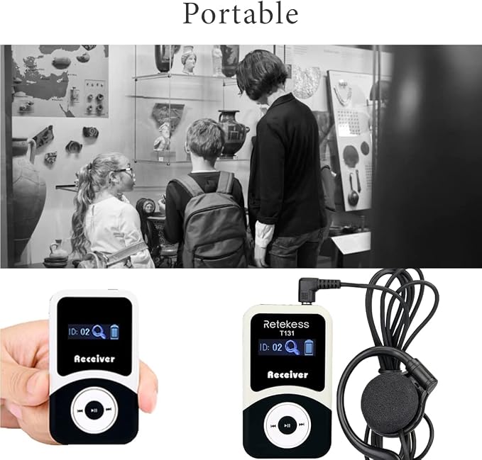 Retekess T130 Church Translation System, Tour Guide Audio System, High Sound - Image 9