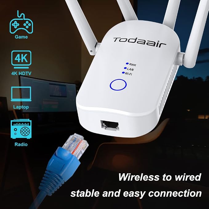 1200Mbps WiFi Range Extender Signal Booster, Covers up to 3500Sq. ft and 35 - Image 7