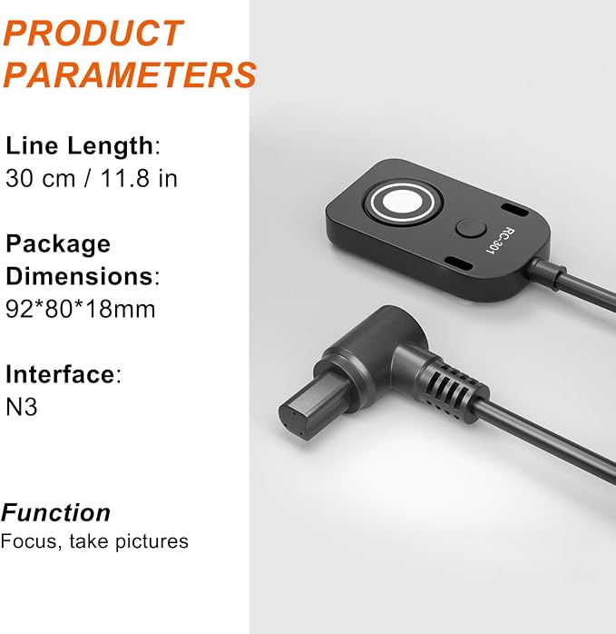 for Canon RS-80N3 Shutter Release Cable R5 R5C R5II 5DIV 5D3 5D2 6DII Remote - Image 8
