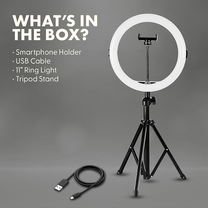 SQUATZ 11’’ LED 12W Selfie Ring Light - Image 7