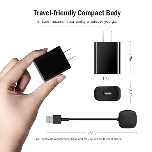Fast Wall Charger for Fitbit Sense & Versa 3 Versa 4 & Replacement Google Pixel - Image 5