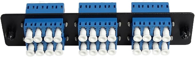 RiteAV LGX Footprint Fiber Optic Cable LC Adapter Patch Panel 6 Ports Loaded - Image 3