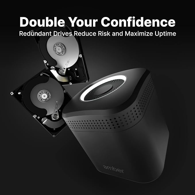 AmberPRO Personal Cloud Storage Device + AC2600 WiFi Router. Dual 1TB Hard - Image 9