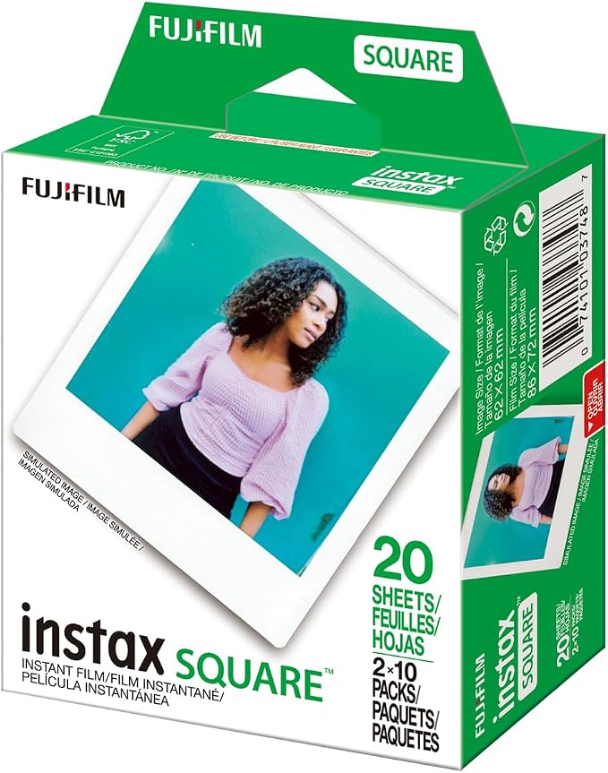 Fujifilm 2 Pack instax Square Instant Color Film, Twin Pack - Image 4