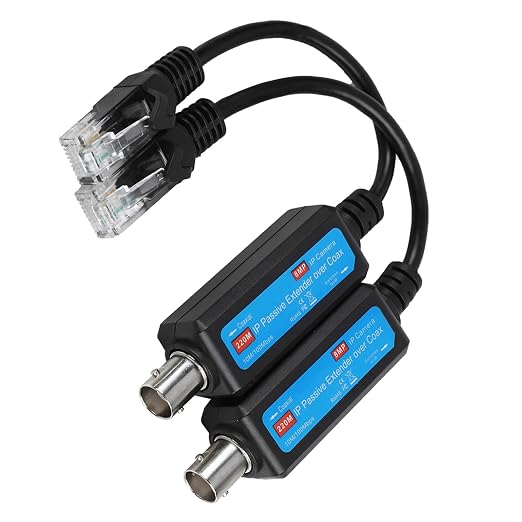 Network Coaxial Transmitter, 1Pair 10/100Mbps Passive IP 1CH Ethernet Over Coax - Image 9