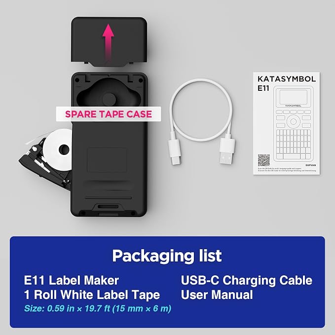 SUPVAN E11 Bluetooth Label Maker Machine, Support Keyboard & App - Image 9
