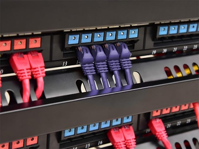 Monoprice Cat5e 1ft Purple Patch Cable UTP 24AWG 350MHz Pure Bare Copper - Image 6