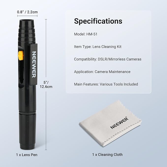 NEEWER 2 in 1 Camera Lens Cleaning Accessories Kit - Image 7