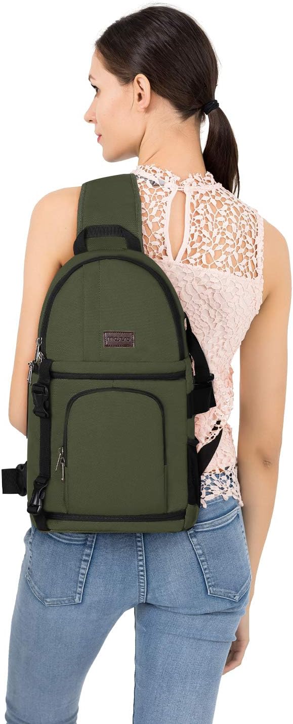 MOSISO Camera Sling Bag, DSLR/SLR/Mirrorless Camera Backpack Case Shockproof - Image 6