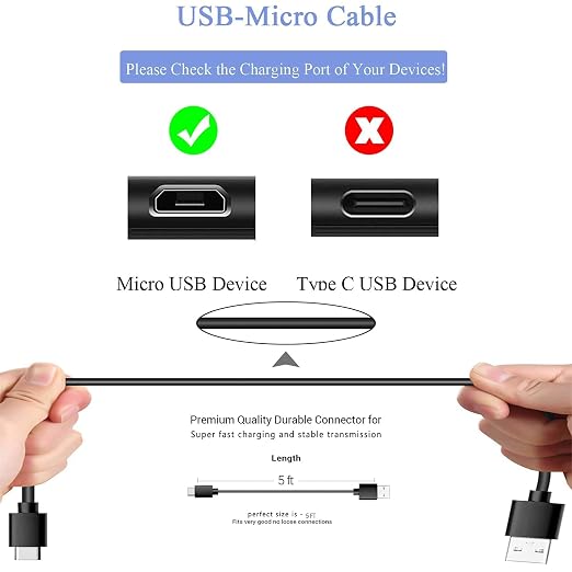 YCWZZH USB Charger Charging Cable Cord Compatible - Image 6