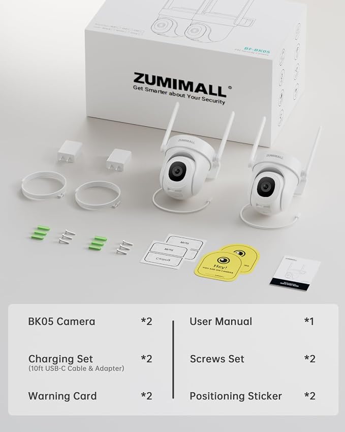 ZUMIMALL 2K Wired Outdoor Camera, 2.4G/5G WiFi Security Camera, 24/7 Recording - Image 9