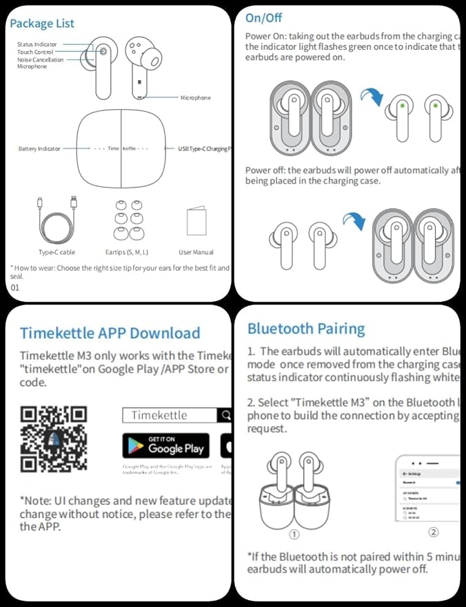 Timekettle M3 3 in 1 Language Translation Earbuds, 43 Languages & 96 Accents - Image 9