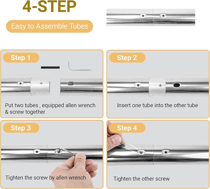 Photography Backdrop Roller Support System, 4 Rollers, 120-inch Stainless Steel - Image 8