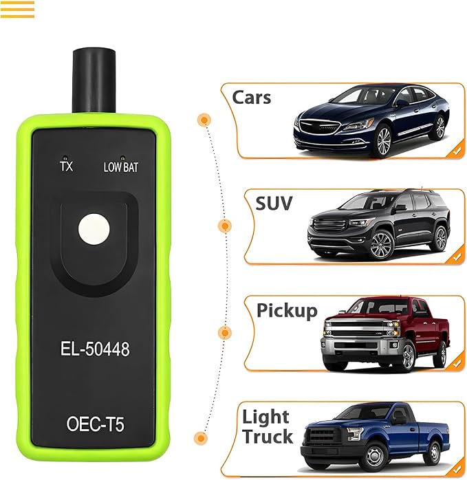 AICEL TPMS Relearn Tool for GM Vehicles, EL-50448 Tire Pressure Monitor Sensor - Image 8