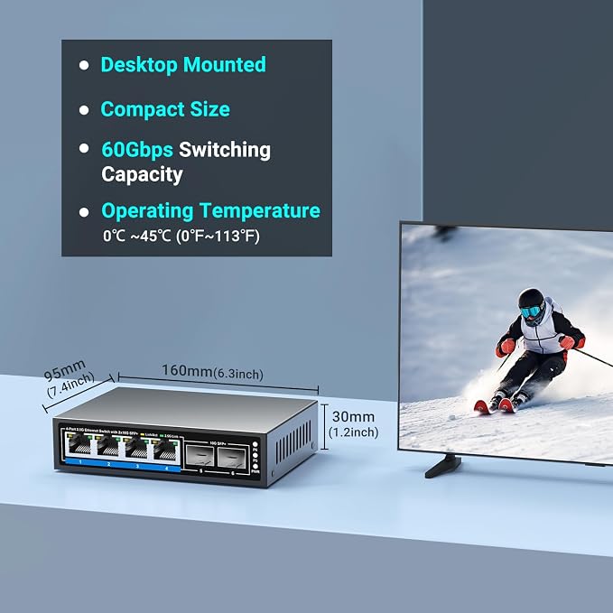 GiGaPlus 6 Ports 2.5Gb Unmanaged Ethernet Switch - Image 7