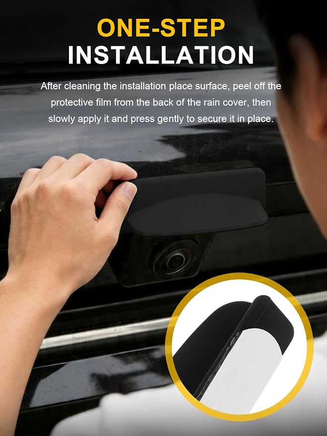 Car Camera Lens Protector 4-Pack + Backup Camera Rain Shield 2-Pack, - Image 7