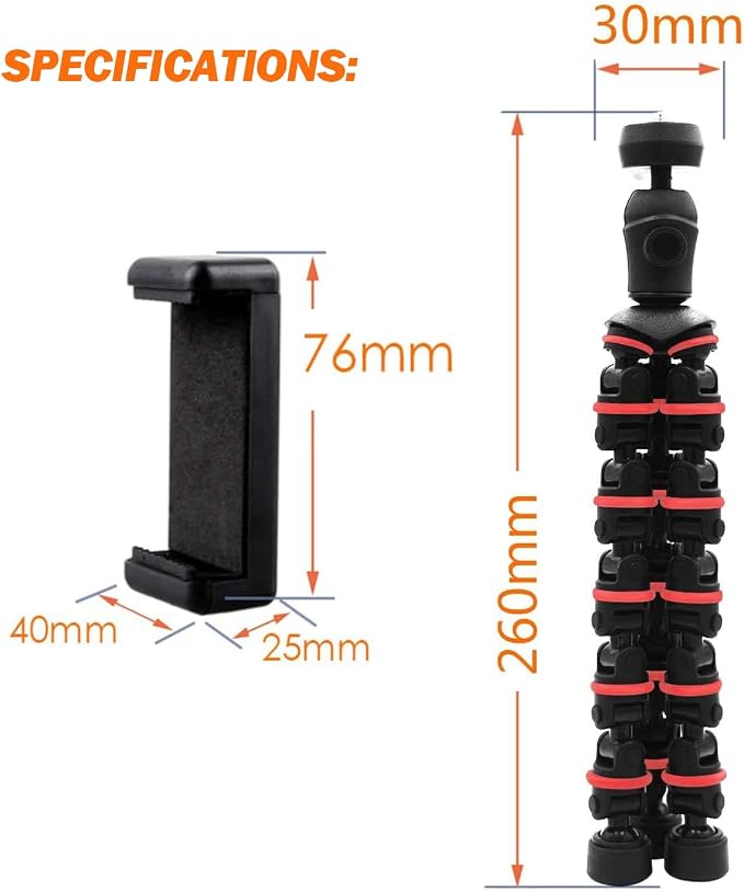 Linkcool Octopus Tripod with Wireless Remote Holder Mount - Image 7
