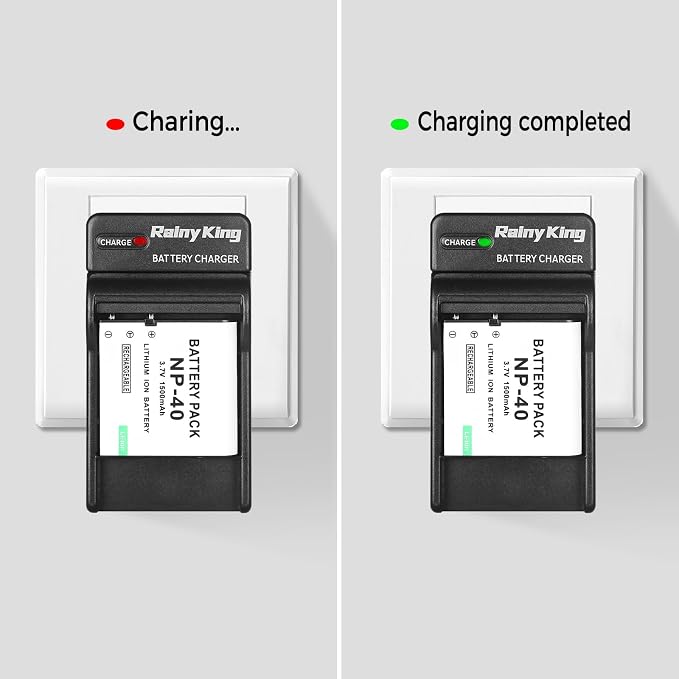 Battery Charger for Casio NP40/NP-40 and Exilim EX-Z400, Zoom EX-Z100, - Image 7