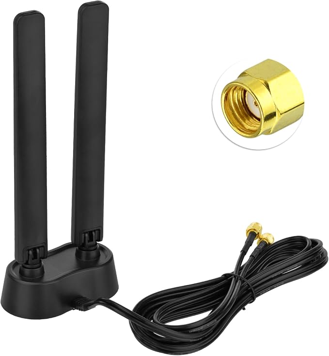 Eightwood 9dBi WiFi 6E Antenna Tri-Band 6GHz 5GHz 2.4GHz Magnetic Base WiFi - Image 8