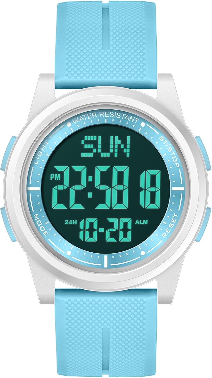 Beeasy Digital Watch for Men Women, 50M Waterproof, Ultra-Thin & Lightweight - Image 2
