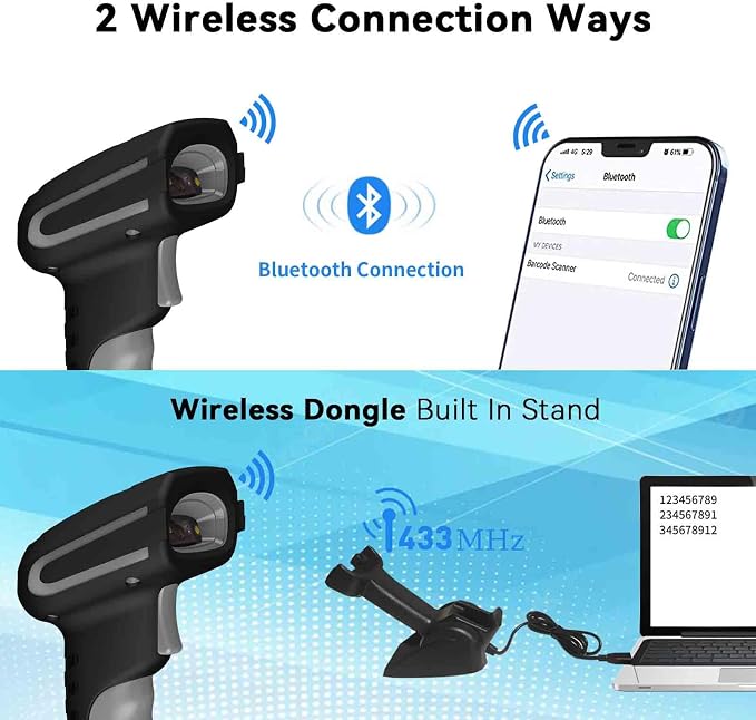 Alacrity Long Distance 1D 2D Industrial Barcode Scanner, Wireless Charging - Image 6