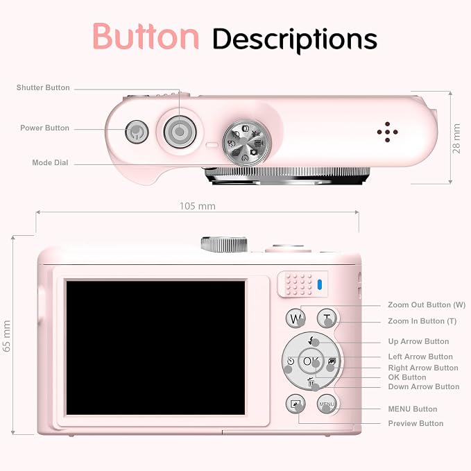 Fansbe Smart Digital Camera, 4K Vlogging Camera - Image 7
