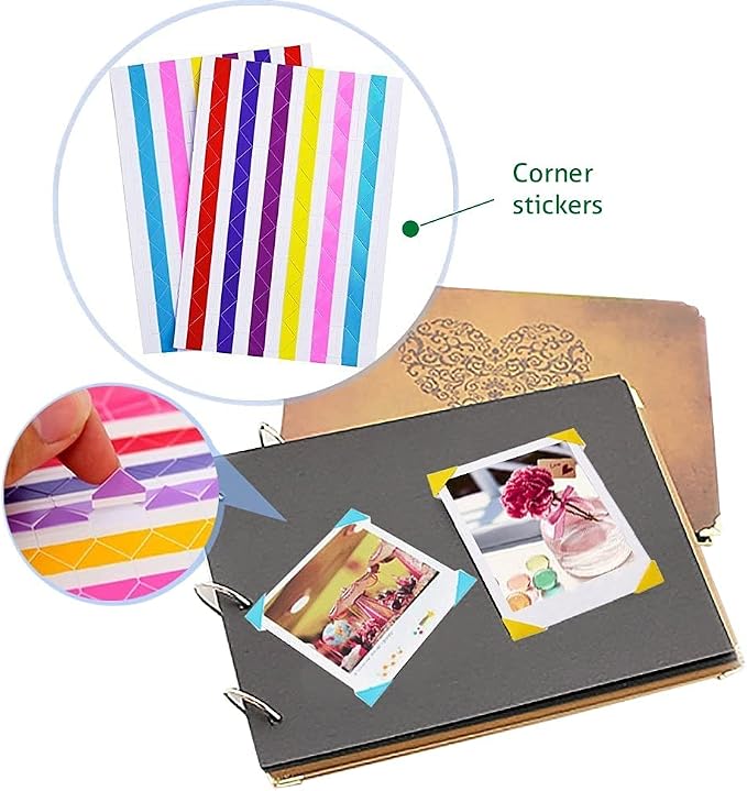 Fujifilm Instax Mini Instant Film 5 Plastic Desk Frames, 60 Sticker Frames - Image 5