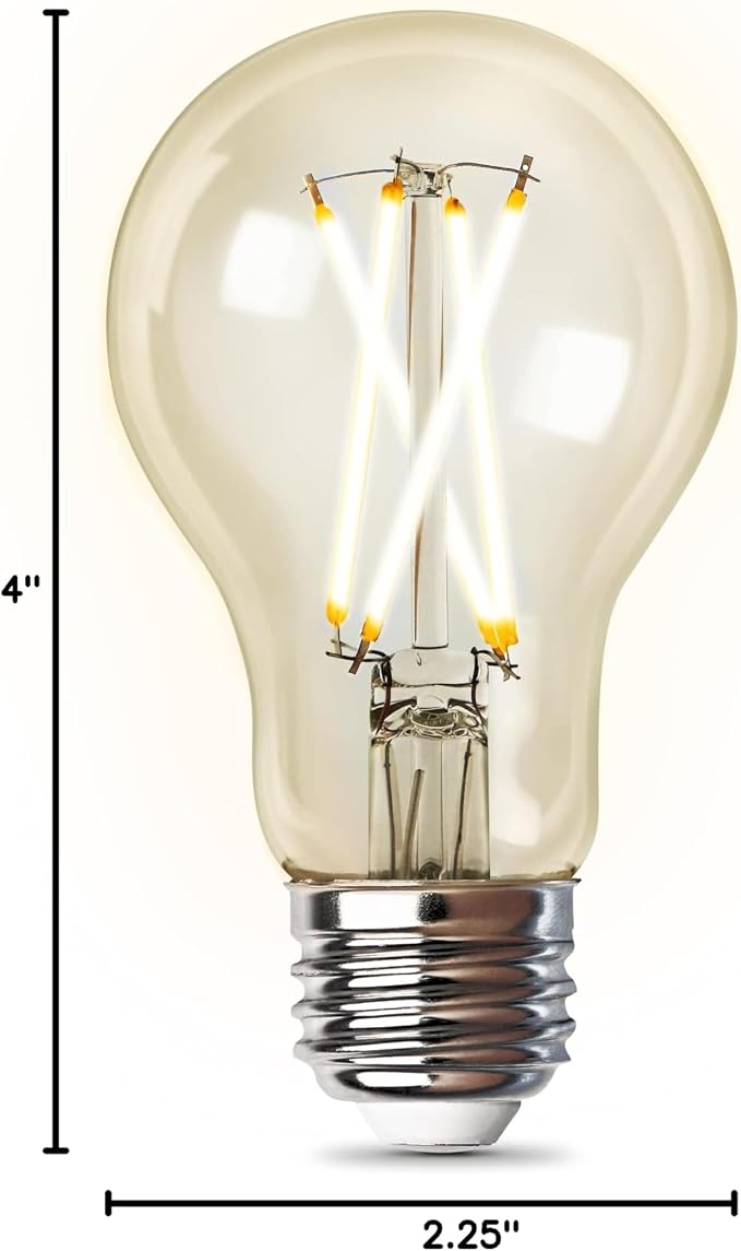 Feit Electric Smart Wi-Fi A19 Filament LED Light Bulb, 60W Equivalent, Soft - Image 9