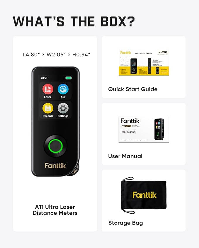 Fanttik A11 Ultra 3-in-1 Laser Measuring Tool, 197Ft Digital Laser Distance - Image 9