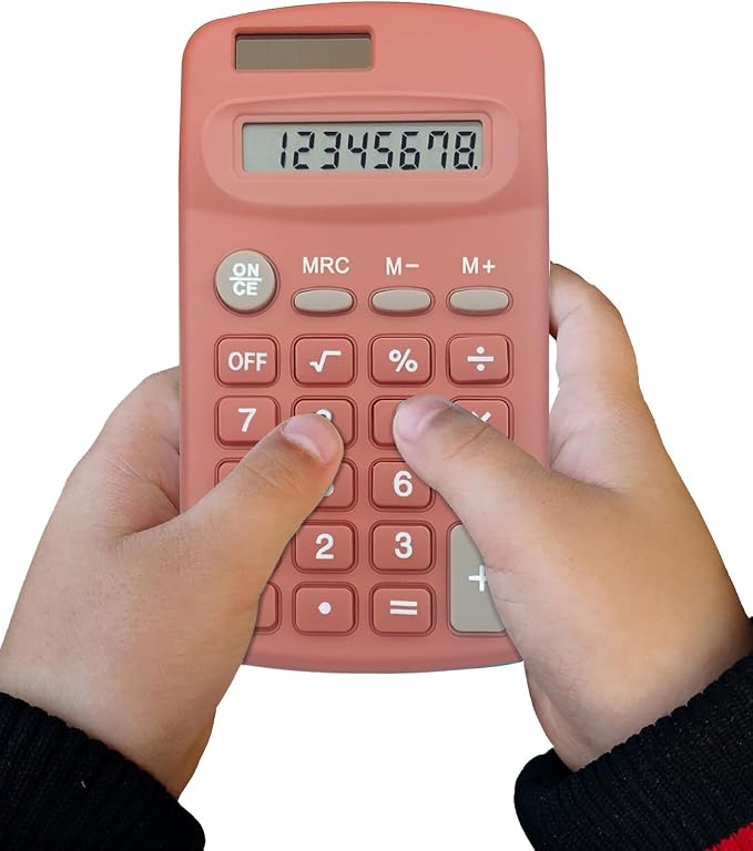 Basic Calculator Dual Power 8 Digit Desktop Calculator - Image 6