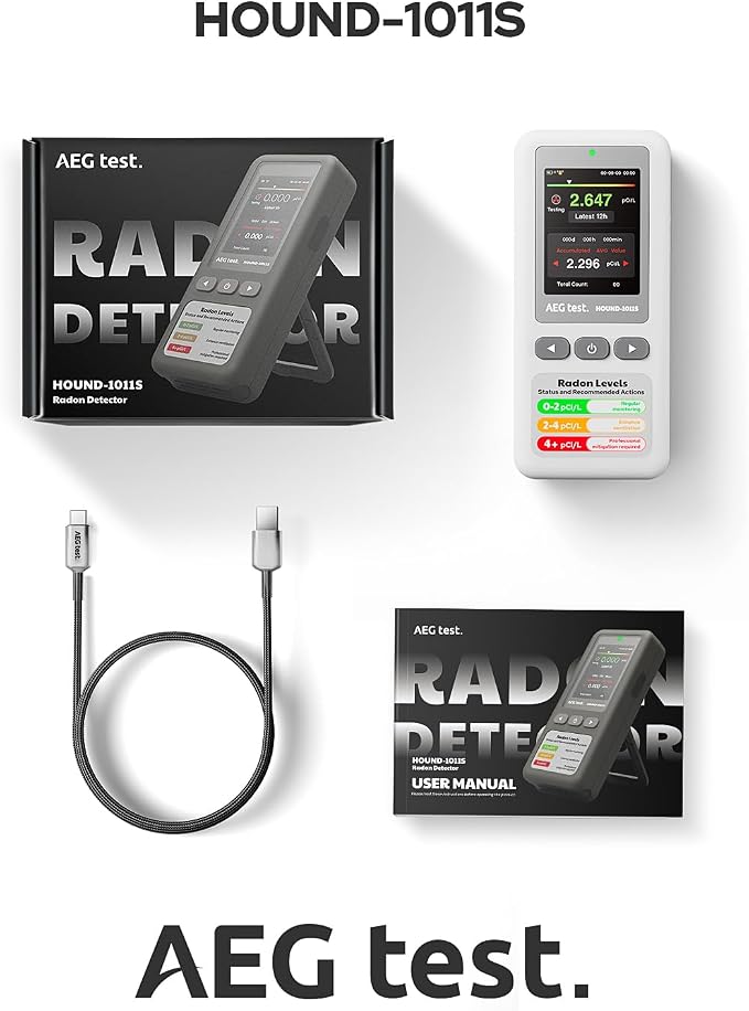 HOUND-1011S Portable Radon Detector, High-Accuracy Sensor - Image 7
