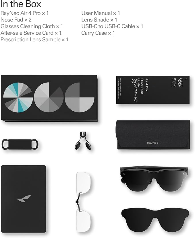 RayNeo Air 4 Pro AR/XR Glasses, HDR10 201" Virtual Display, 120Hz 3D Movie & - Image 14