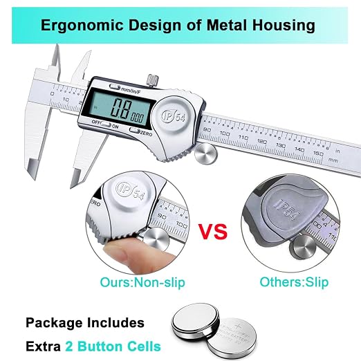 Kynup Digital Caliper 6 Inch Measuring Tool, Professional Stainless Steel - Image 6