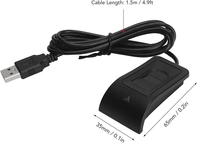 ZJchao USB Fingerprint Reader Scanner, Mini Key Reader and Attendance Machine - Image 4
