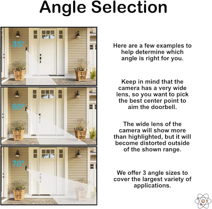 Angled Doorbell Wedge Mount Bracket compatible - Image 5