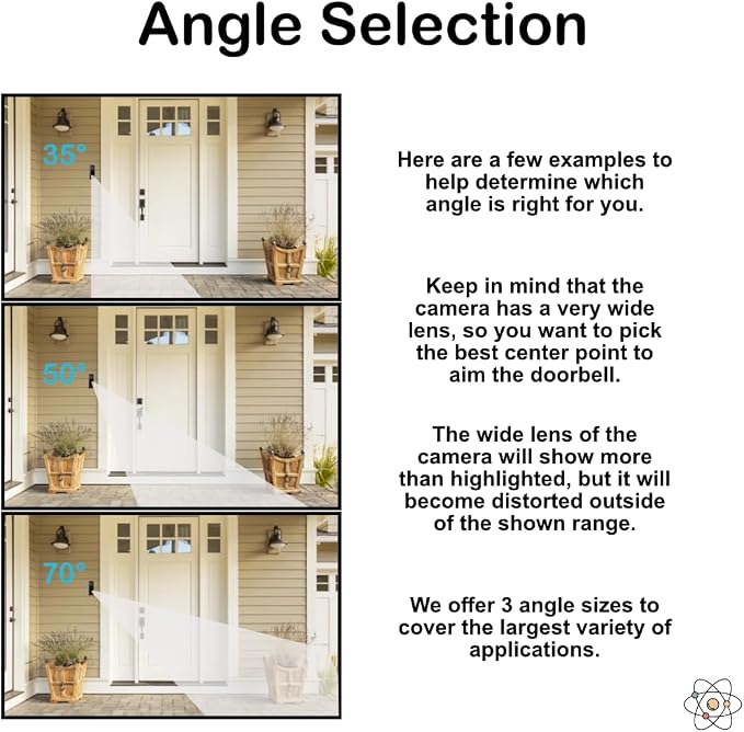 Angled Doorbell Wedge Mount Bracket compatible - Image 5