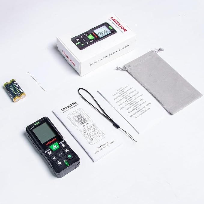 LASELION Laser Measurement Tool, 165ft Green-Beam Laser Measure Device Portable - Image 9