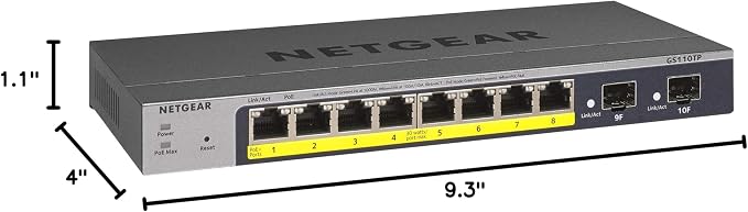 NETGEAR 10-Port PoE Gigabit Ethernet Smart Switch - Image 7