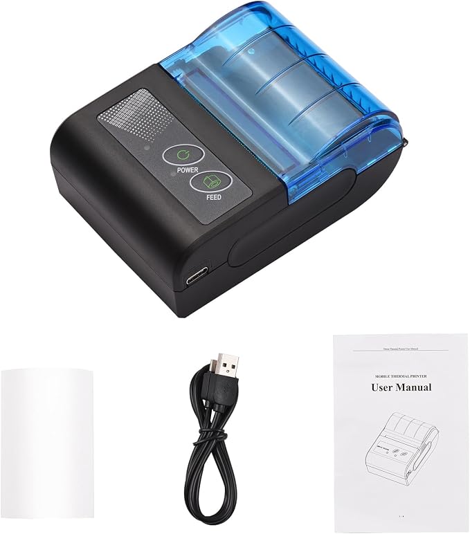 Thermal Printer, Mini Thermal Receipt Printers, Portable USB Receipt Bill - Image 9