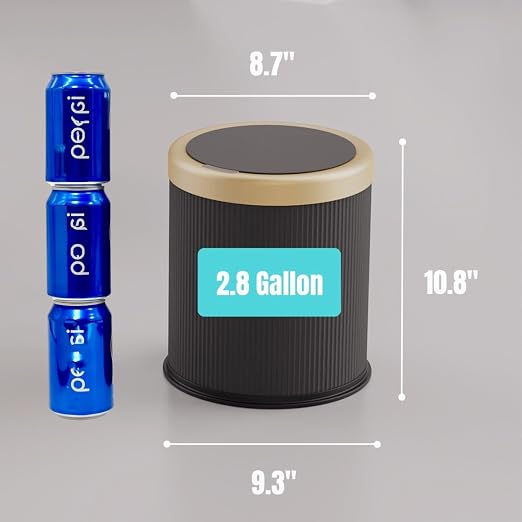 URALFA Automatic Motion Sensor Bathroom Trash Can - Image 6