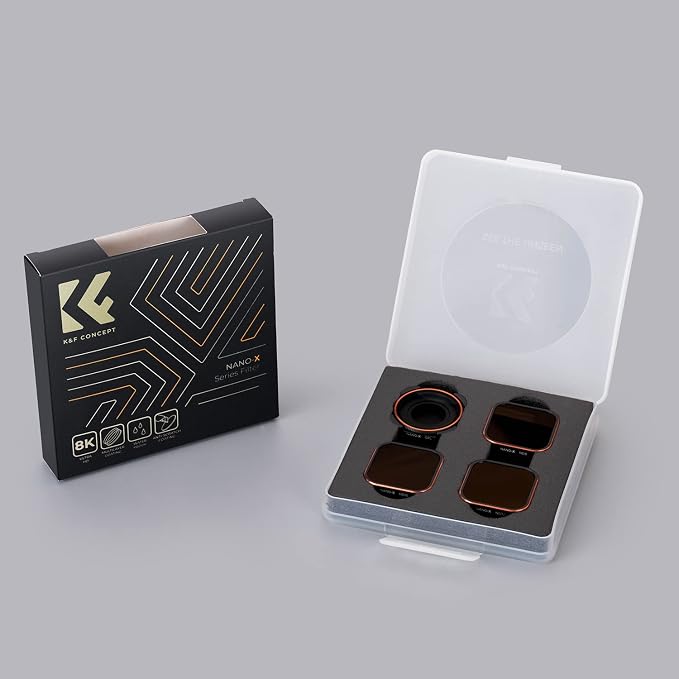 K&F Concept 4-Pack Lens Filter ND8 ND16 ND32 CPL Compatible - Image 7