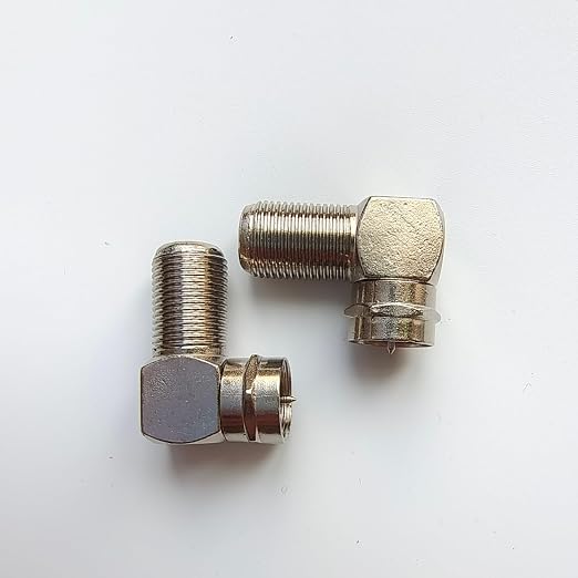 EZYUMM 2-Pack 90 Degree Coaxial Connector, Right Angle Coax Adapter - Image 9