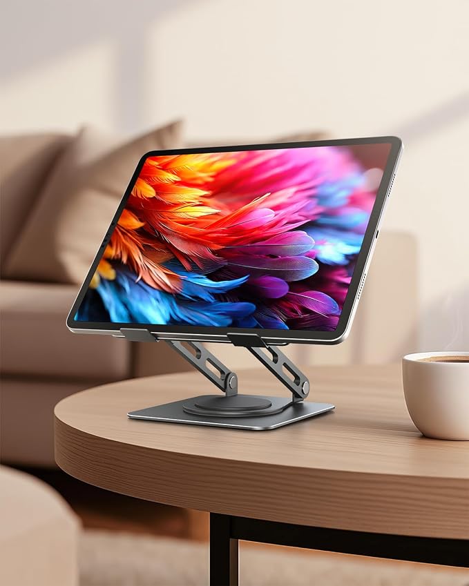 LOXP Metal Tablet Stand, 360 Rotating iPad Stand - Image 8