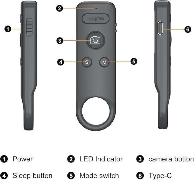 Bluetooth Remote Control for DJI Osmo Action 6/5, Smart Controller Wireless - Image 7