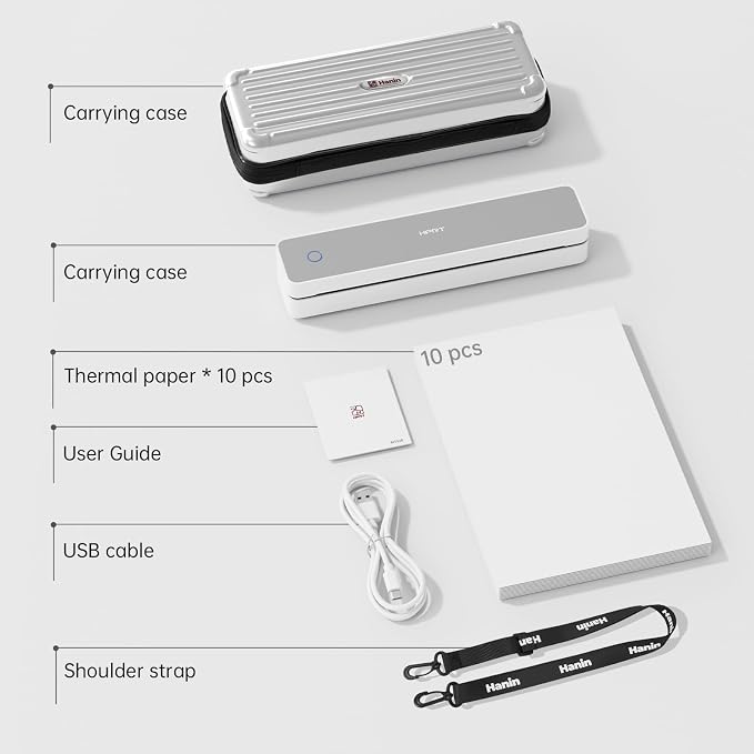 HPRT Portable Thermal Printer-Inkless Printer, Supports Thermal Paper&Labels - Image 9