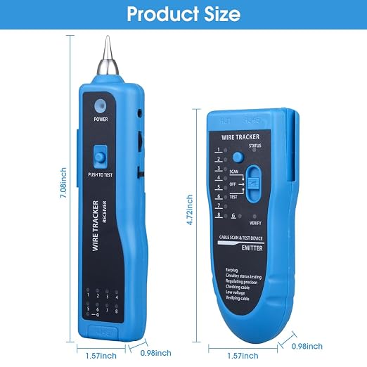Cable Tracer Ethernet Network Cable Tester RJ45 RJ11 - Image 9